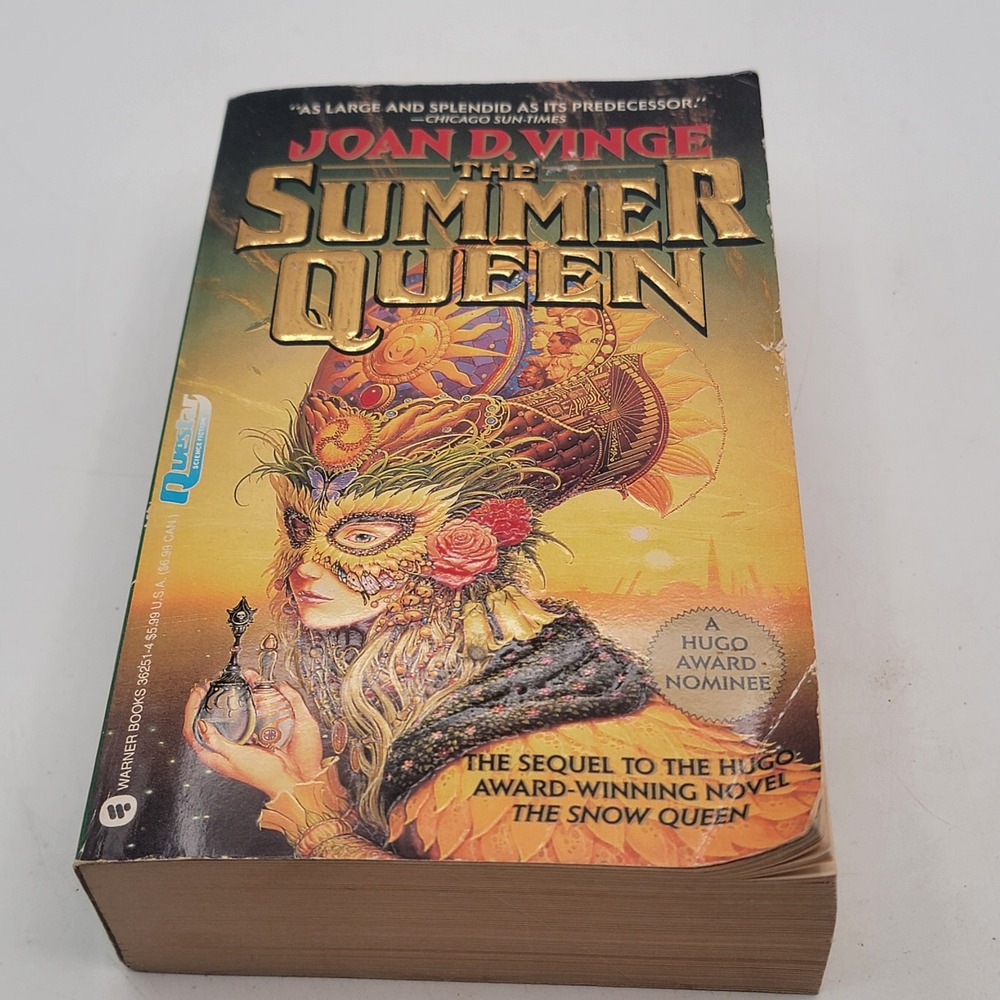 Joan D. Vinge The Summer Queen Paperback 1st Printing Sci-Fi Hugo Nominee Good